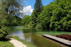 Plitvice meren - opstapplaats voor boot naar hoge meren